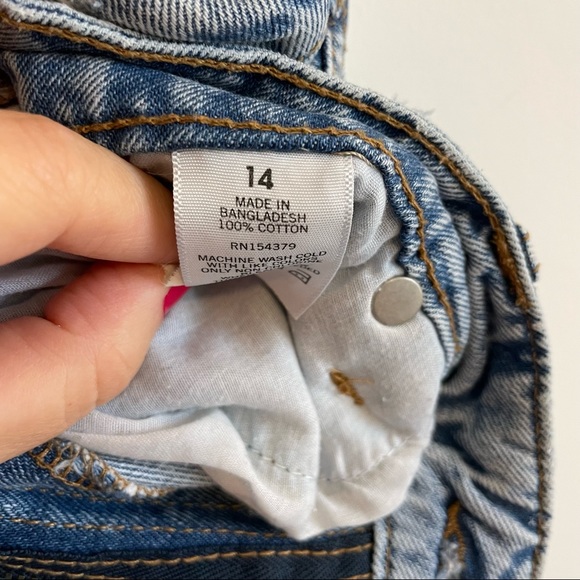 Areopostale Mom Jeans Distressed Frayed - US14 - Picture 6 of 12